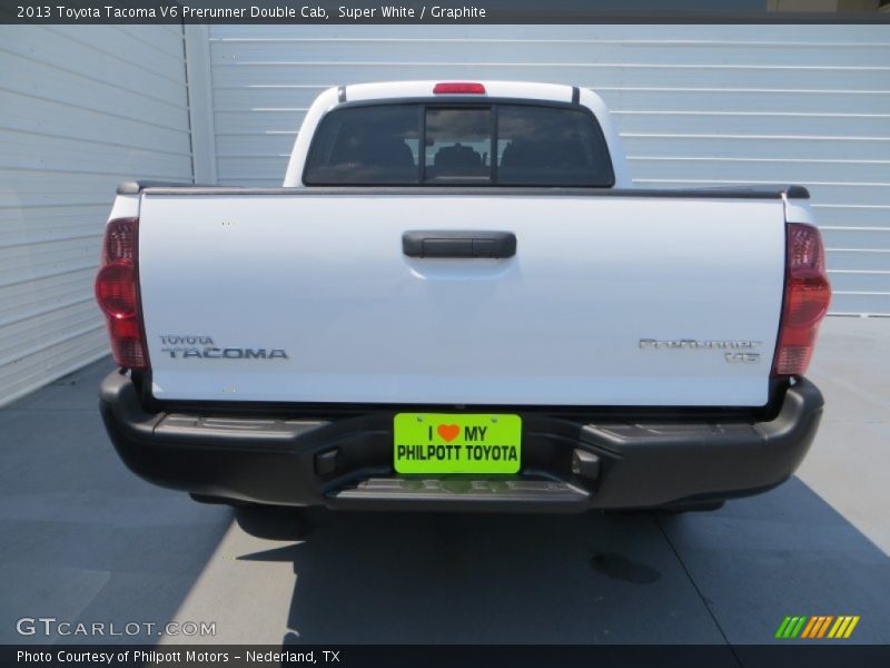 Super White / Graphite 2013 Toyota Tacoma V6 Prerunner Double Cab