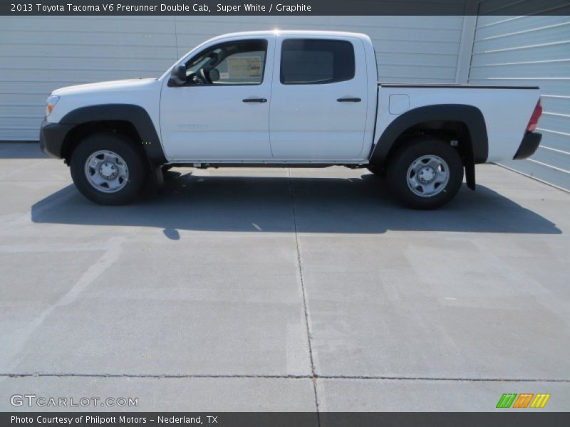 Super White / Graphite 2013 Toyota Tacoma V6 Prerunner Double Cab