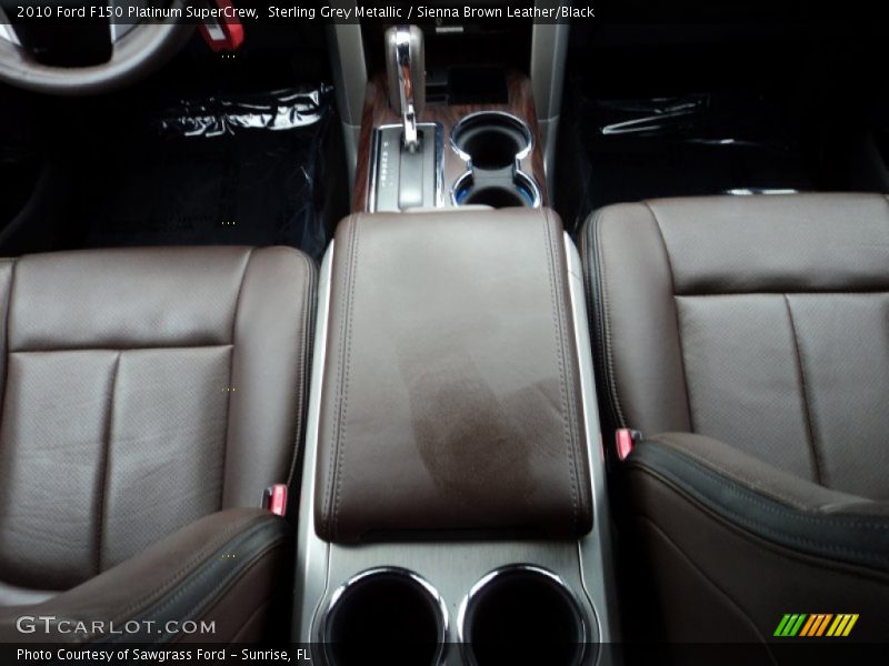 Sterling Grey Metallic / Sienna Brown Leather/Black 2010 Ford F150 Platinum SuperCrew