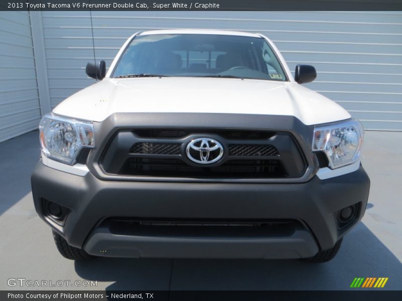 Super White / Graphite 2013 Toyota Tacoma V6 Prerunner Double Cab