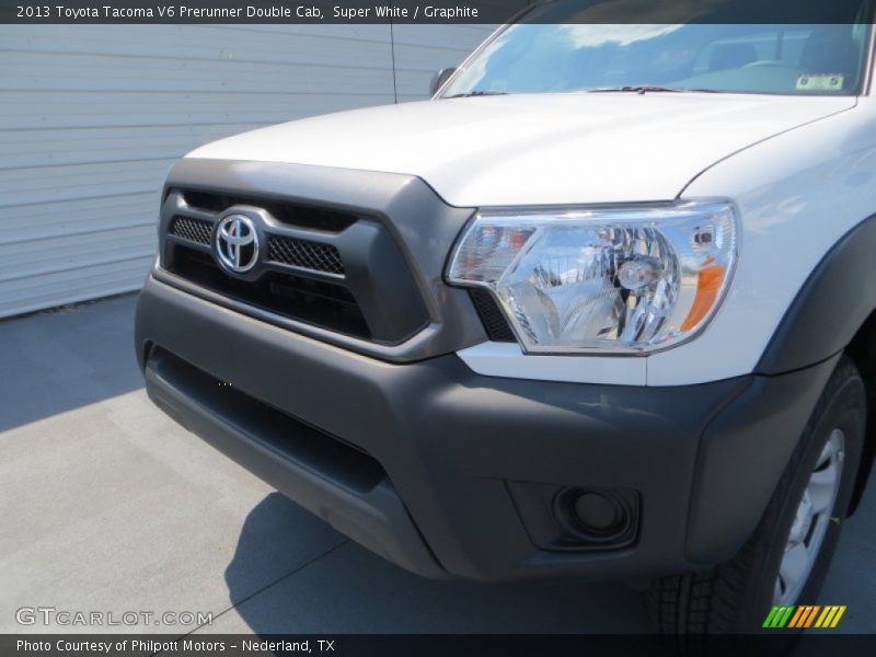 Super White / Graphite 2013 Toyota Tacoma V6 Prerunner Double Cab