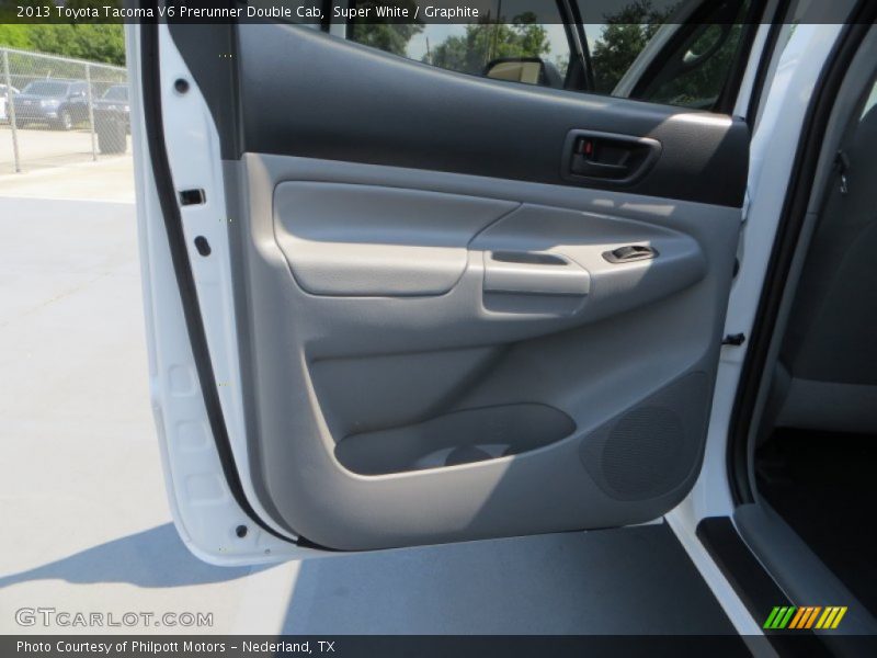 Super White / Graphite 2013 Toyota Tacoma V6 Prerunner Double Cab