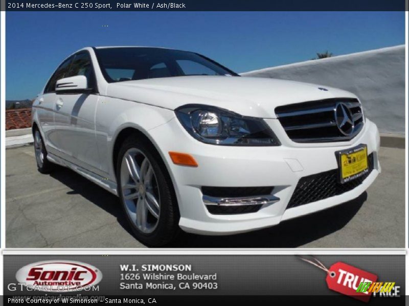 Polar White / Ash/Black 2014 Mercedes-Benz C 250 Sport