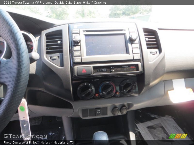 Super White / Graphite 2013 Toyota Tacoma V6 Prerunner Double Cab