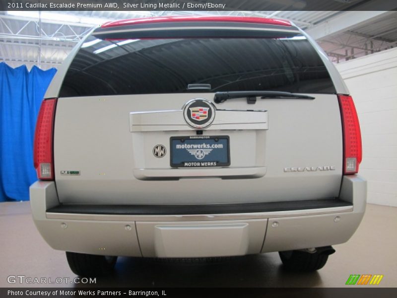 Silver Lining Metallic / Ebony/Ebony 2011 Cadillac Escalade Premium AWD