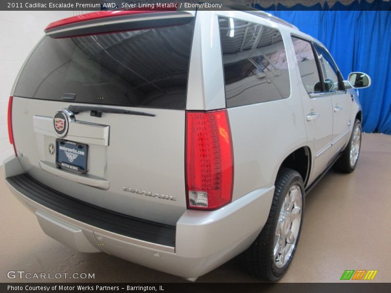 Silver Lining Metallic / Ebony/Ebony 2011 Cadillac Escalade Premium AWD