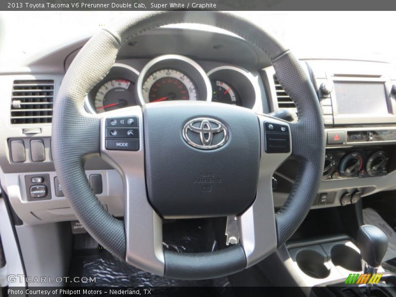 Super White / Graphite 2013 Toyota Tacoma V6 Prerunner Double Cab
