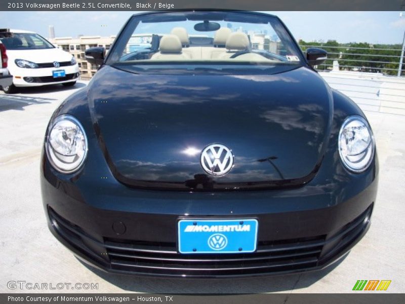 Black / Beige 2013 Volkswagen Beetle 2.5L Convertible