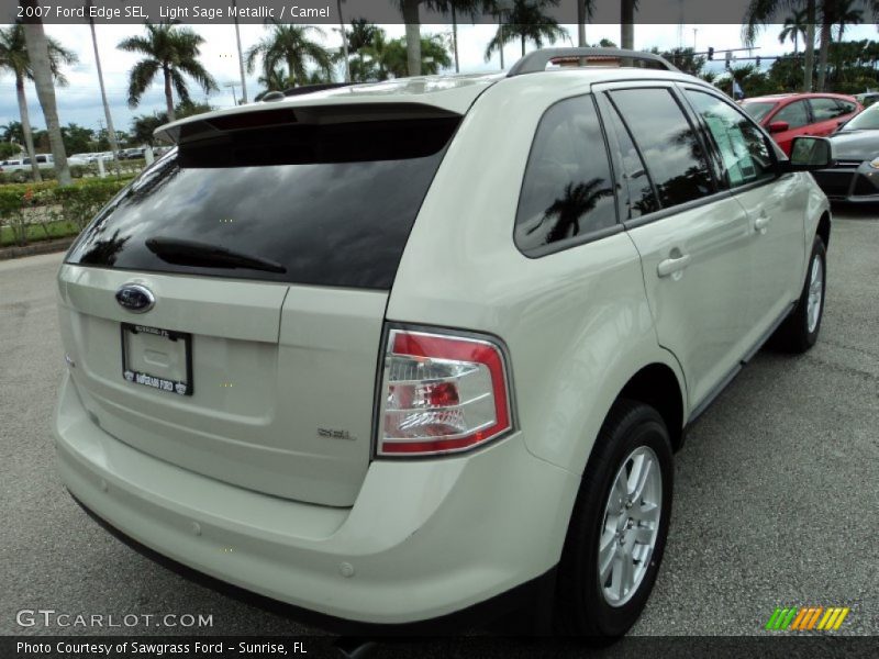 Light Sage Metallic / Camel 2007 Ford Edge SEL