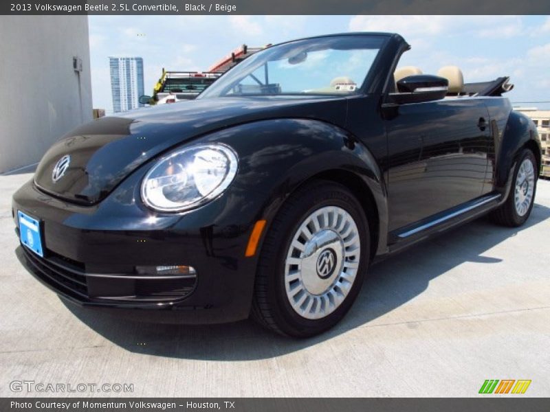 Black / Beige 2013 Volkswagen Beetle 2.5L Convertible