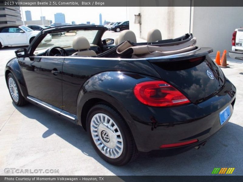 Black / Beige 2013 Volkswagen Beetle 2.5L Convertible
