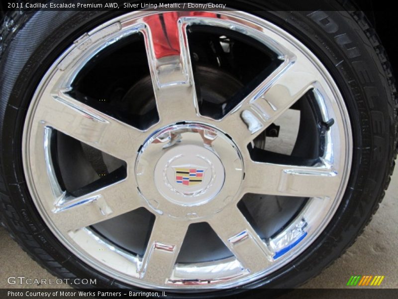 Silver Lining Metallic / Ebony/Ebony 2011 Cadillac Escalade Premium AWD