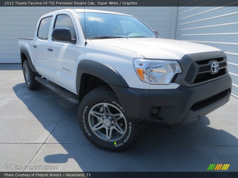 Super White / Graphite 2013 Toyota Tacoma V6 TSS Prerunner Double Cab