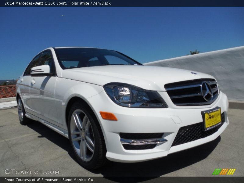 Polar White / Ash/Black 2014 Mercedes-Benz C 250 Sport