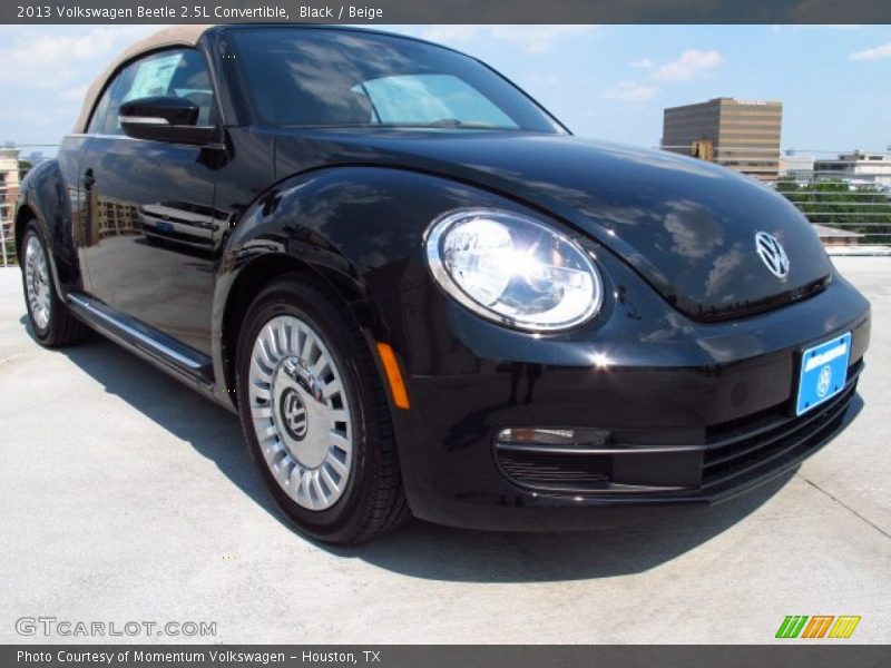 Black / Beige 2013 Volkswagen Beetle 2.5L Convertible