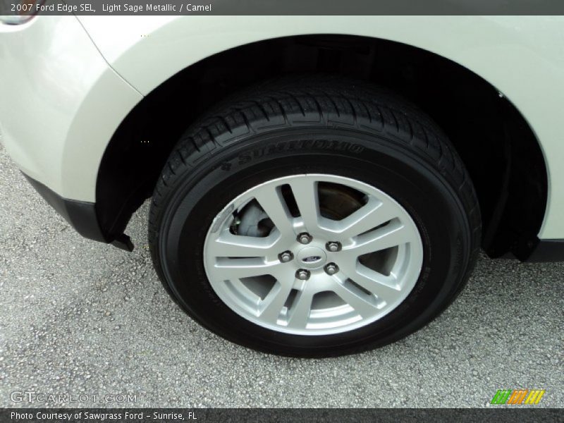 Light Sage Metallic / Camel 2007 Ford Edge SEL
