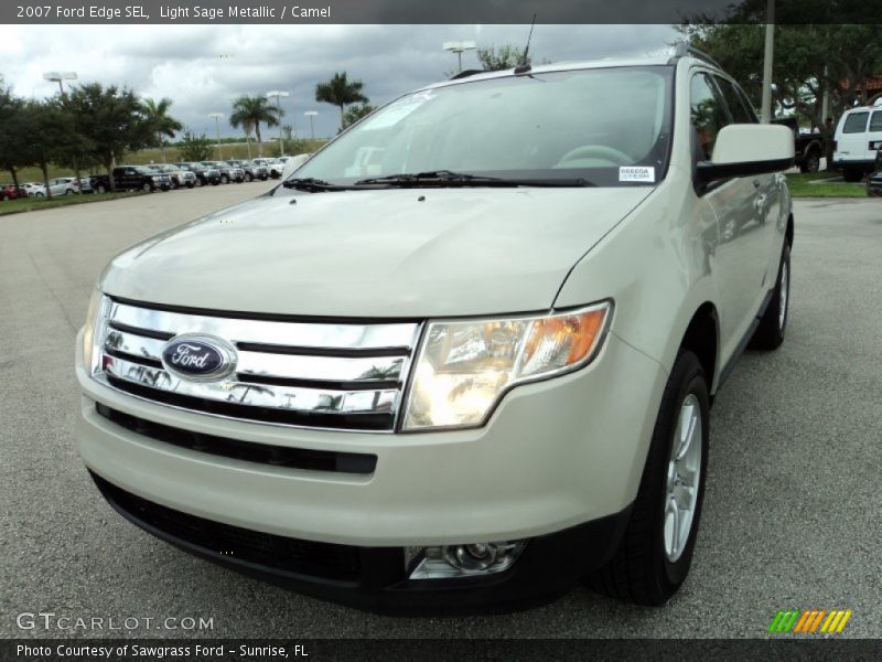 Light Sage Metallic / Camel 2007 Ford Edge SEL