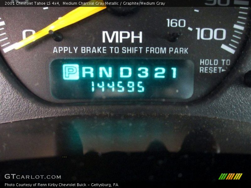 Medium Charcoal Gray Metallic / Graphite/Medium Gray 2001 Chevrolet Tahoe LS 4x4