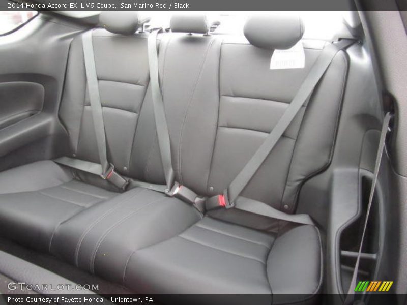 Rear Seat of 2014 Accord EX-L V6 Coupe