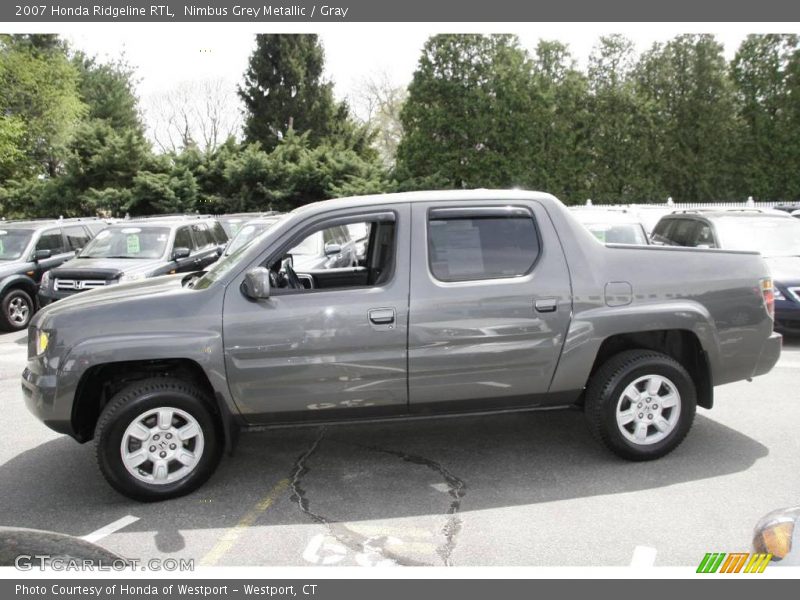 Nimbus Grey Metallic / Gray 2007 Honda Ridgeline RTL