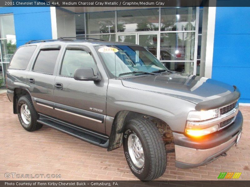 Medium Charcoal Gray Metallic / Graphite/Medium Gray 2001 Chevrolet Tahoe LS 4x4