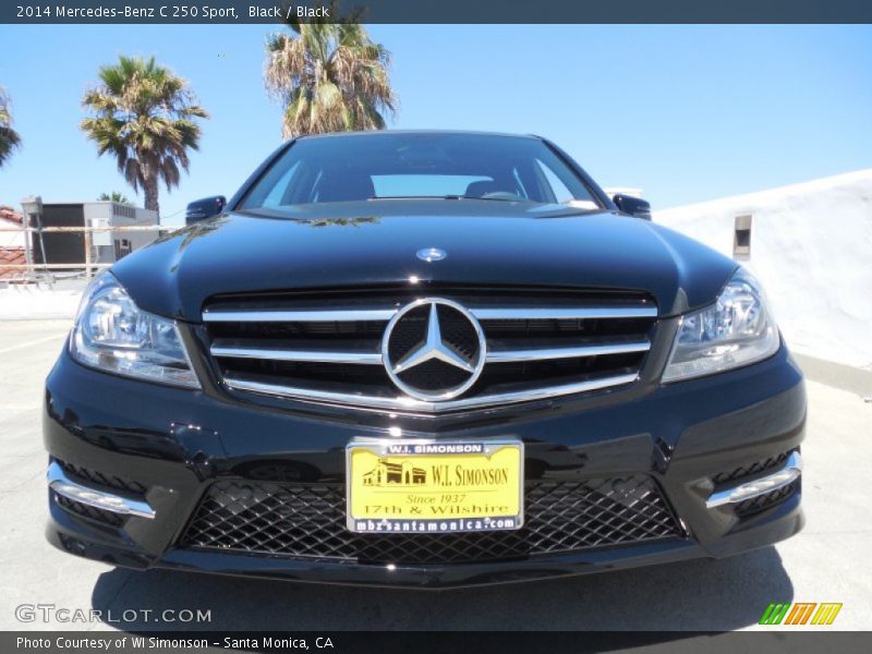 Black / Black 2014 Mercedes-Benz C 250 Sport