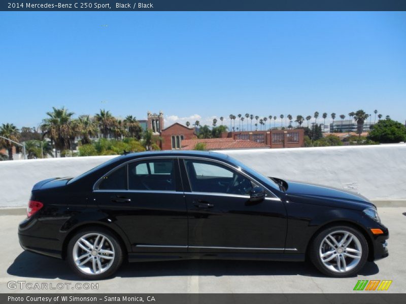 Black / Black 2014 Mercedes-Benz C 250 Sport