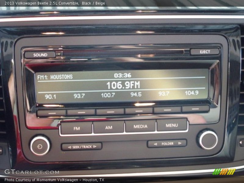 Black / Beige 2013 Volkswagen Beetle 2.5L Convertible