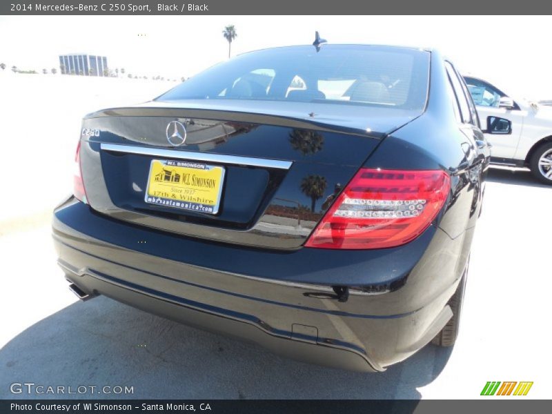 Black / Black 2014 Mercedes-Benz C 250 Sport