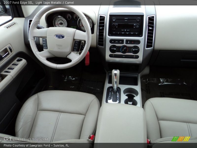 Light Sage Metallic / Camel 2007 Ford Edge SEL