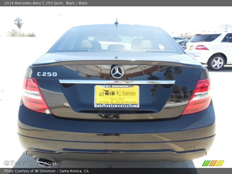 Black / Black 2014 Mercedes-Benz C 250 Sport