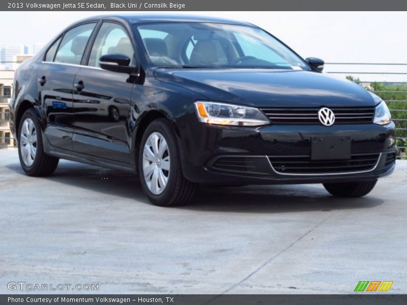 Black Uni / Cornsilk Beige 2013 Volkswagen Jetta SE Sedan