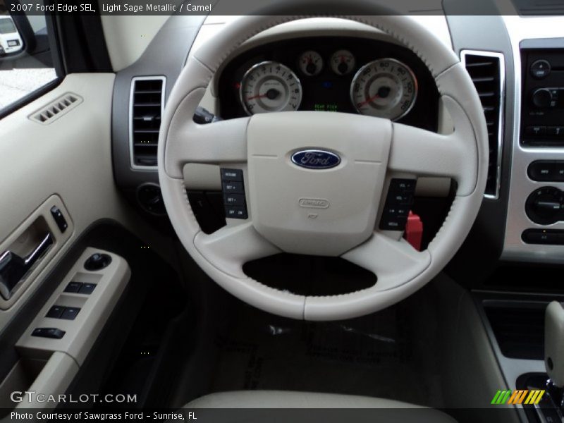 Light Sage Metallic / Camel 2007 Ford Edge SEL