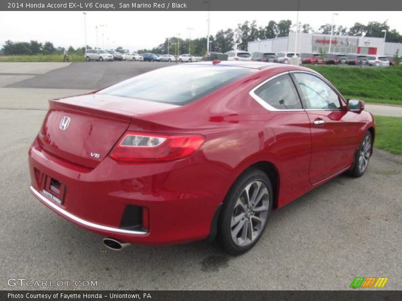 San Marino Red / Black 2014 Honda Accord EX-L V6 Coupe