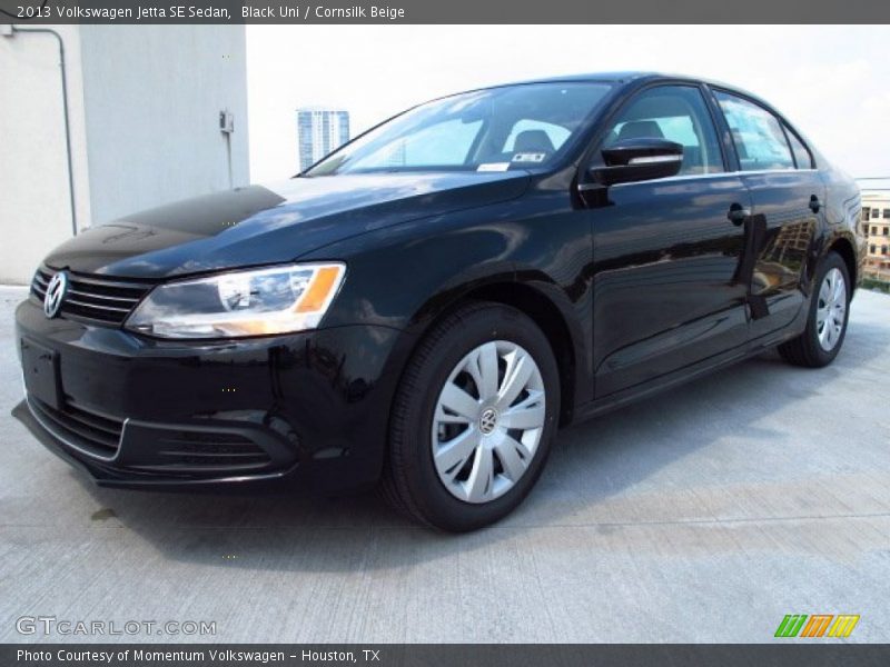 Black Uni / Cornsilk Beige 2013 Volkswagen Jetta SE Sedan