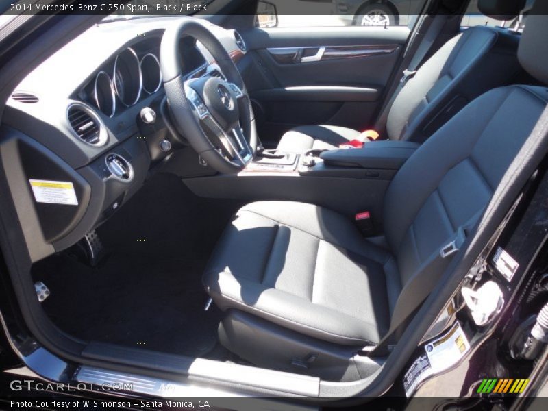 Black / Black 2014 Mercedes-Benz C 250 Sport