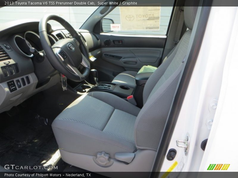 Front Seat of 2013 Tacoma V6 TSS Prerunner Double Cab