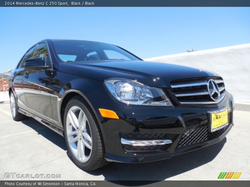 Black / Black 2014 Mercedes-Benz C 250 Sport