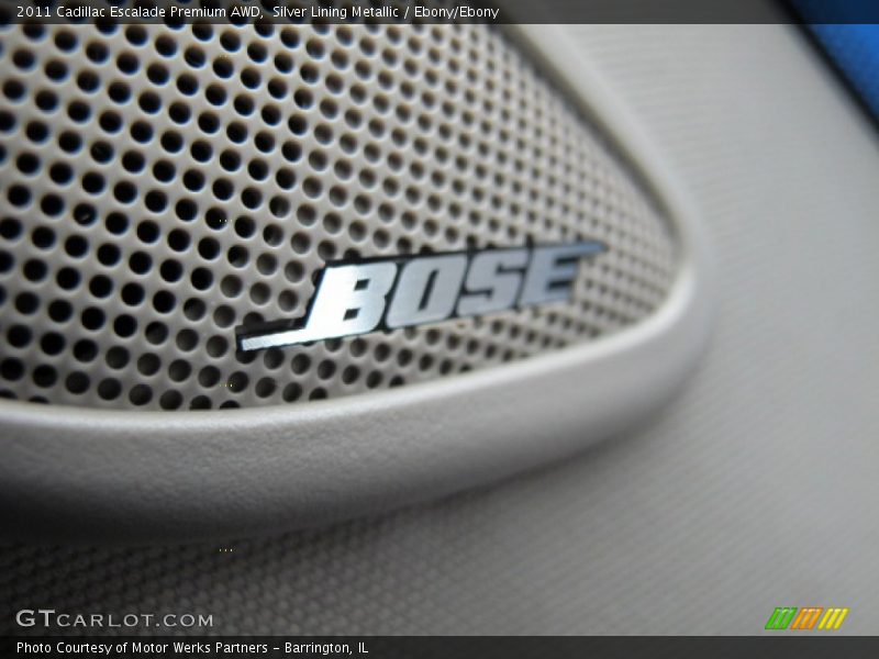 Silver Lining Metallic / Ebony/Ebony 2011 Cadillac Escalade Premium AWD