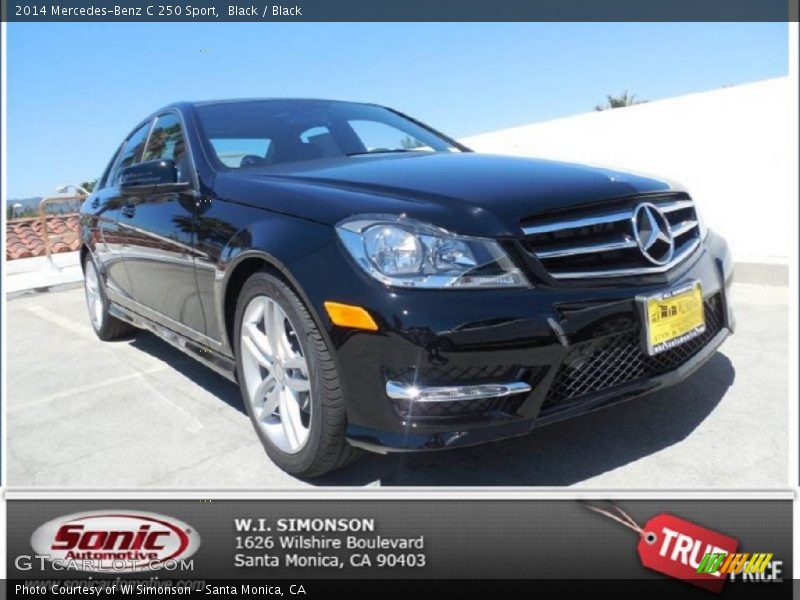 Black / Black 2014 Mercedes-Benz C 250 Sport