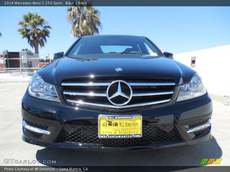 Black / Black 2014 Mercedes-Benz C 250 Sport