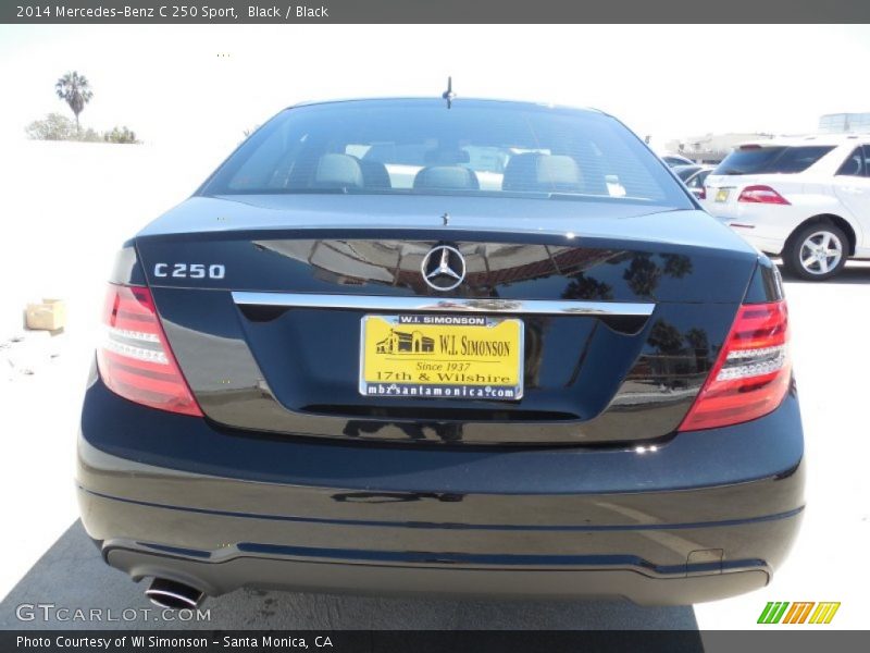 Black / Black 2014 Mercedes-Benz C 250 Sport