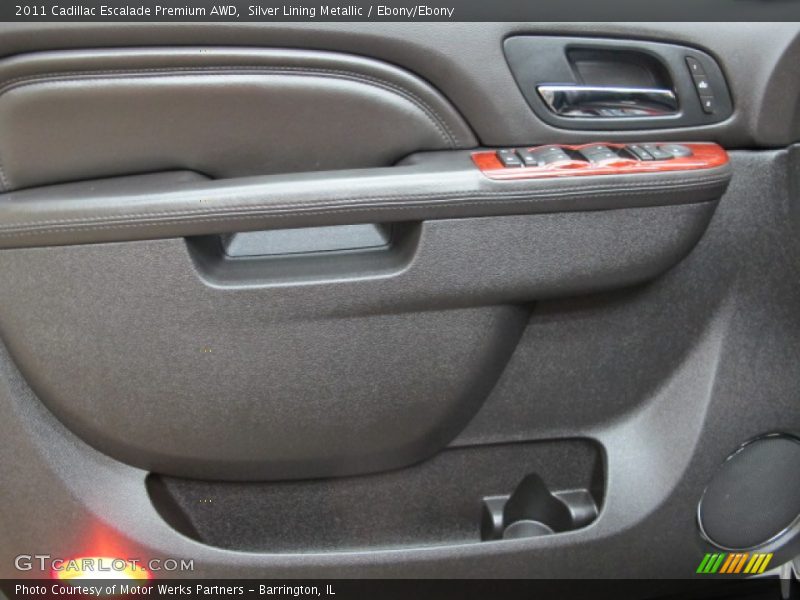 Silver Lining Metallic / Ebony/Ebony 2011 Cadillac Escalade Premium AWD