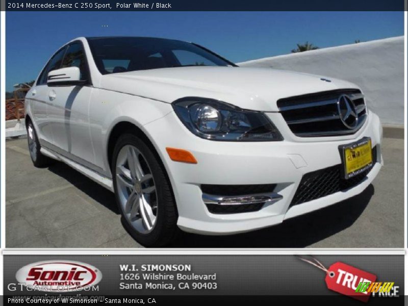 Polar White / Black 2014 Mercedes-Benz C 250 Sport