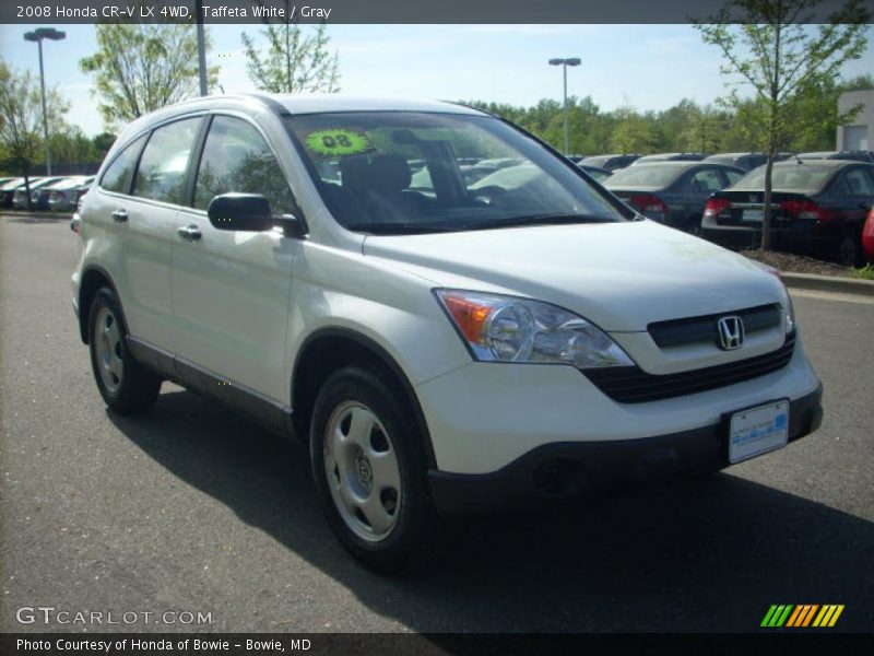 Taffeta White / Gray 2008 Honda CR-V LX 4WD