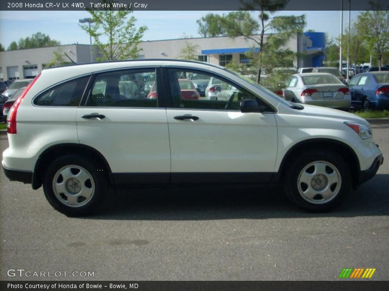 Taffeta White / Gray 2008 Honda CR-V LX 4WD