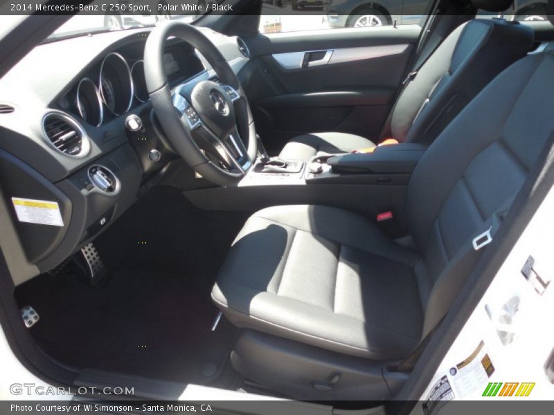 Polar White / Black 2014 Mercedes-Benz C 250 Sport