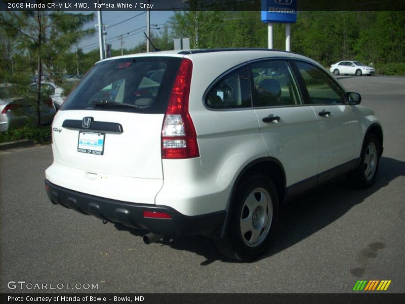 Taffeta White / Gray 2008 Honda CR-V LX 4WD