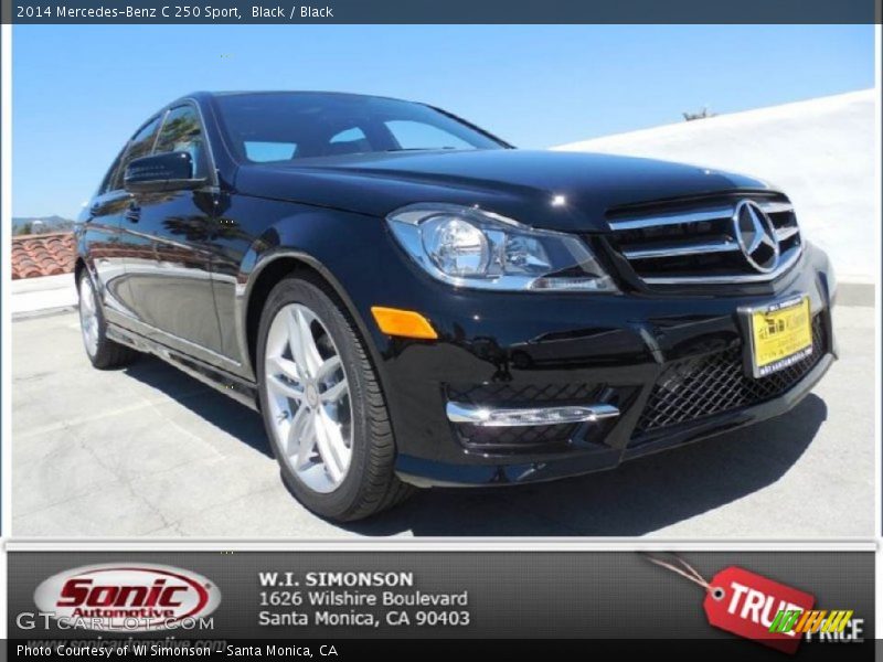 Black / Black 2014 Mercedes-Benz C 250 Sport