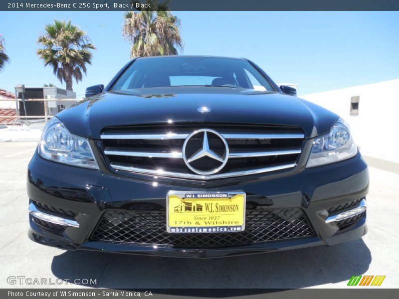 Black / Black 2014 Mercedes-Benz C 250 Sport